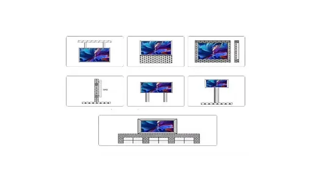 Various Installation Methods For LED Outdoor Screens Feature Diagram
