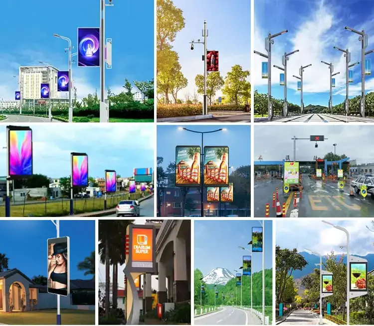 Street Light Pole Led Display Use Scene Feature Diagram