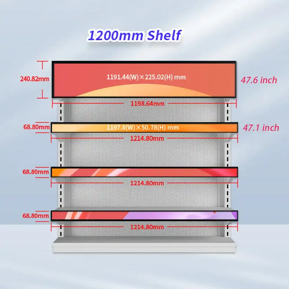 47.6-inch Android 12 Digital Signage Bar - 4K USB-C Smart Screen gallery image 2