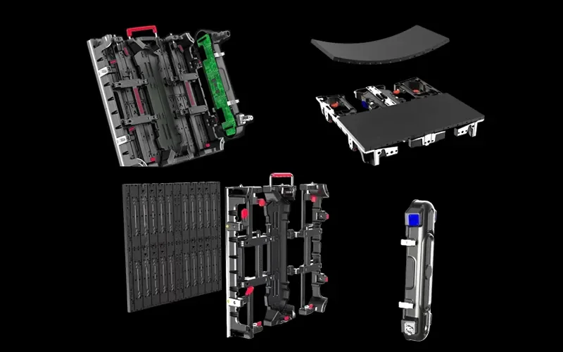 Cabinet Dimensions: 500x500x71mm Weight: 7.5kg Model: P1.9 P2.6 P2.9 P3.91 P4.81 Feature Diagram