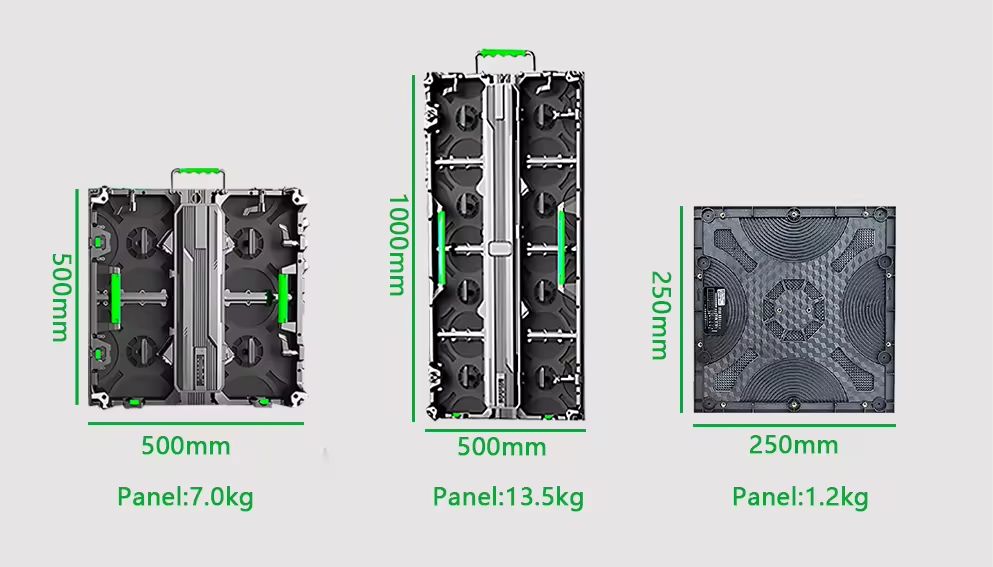 500x500/1000mm Cabinet Feature Diagram