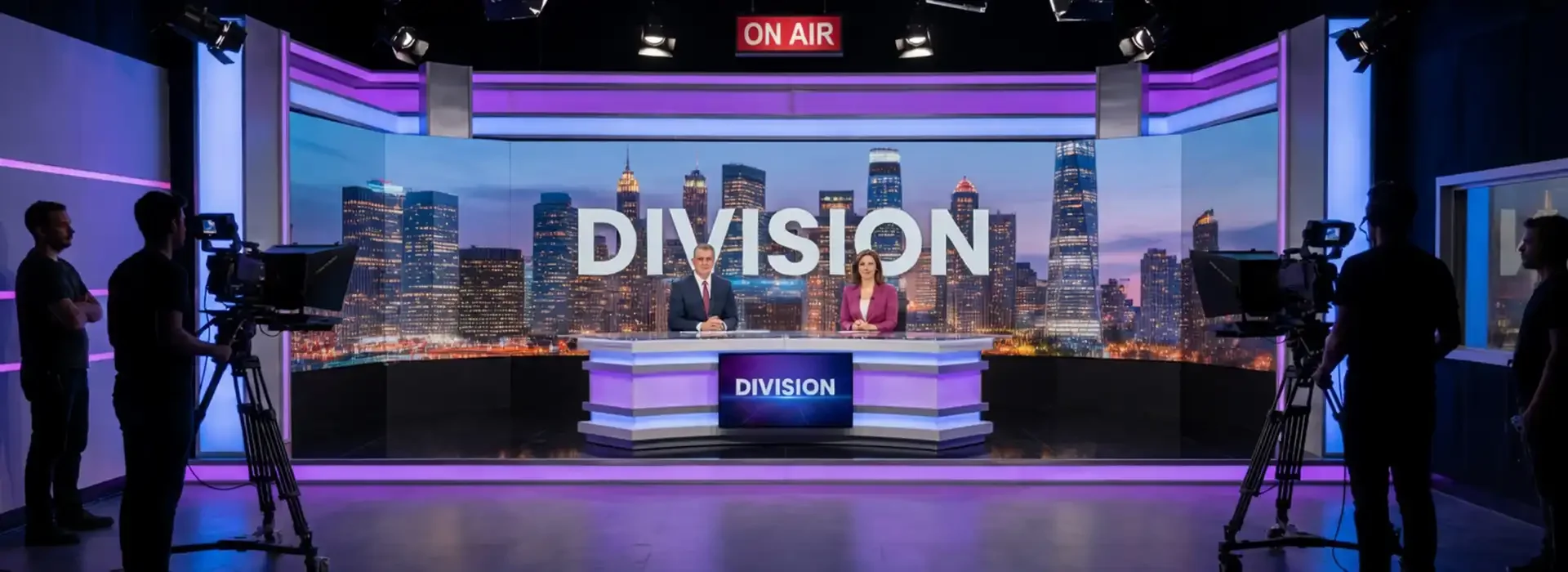TV station LED screen