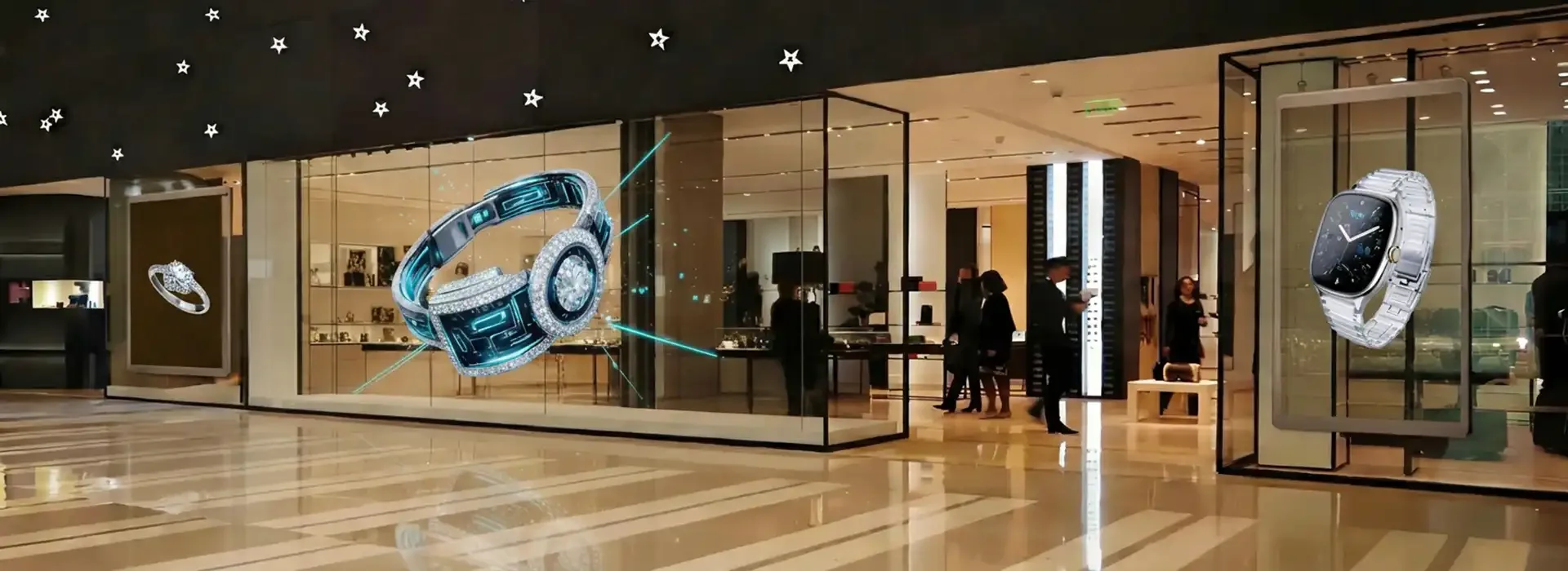 Store LED transparent screen