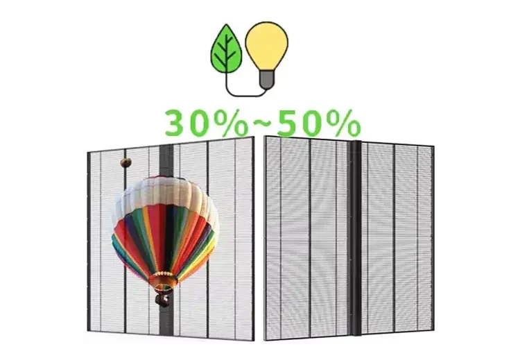 LED Transparent Screen | See-Through Glass Wall Display