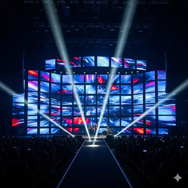 Rental LED display panels used in concert and exhibition stage events Rental LED display panels used in concert and exhibition stage events