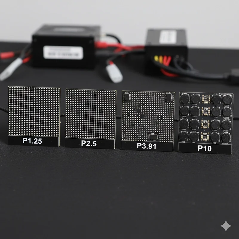 pixel pitch comparison P1 pixel pitch comparison P1