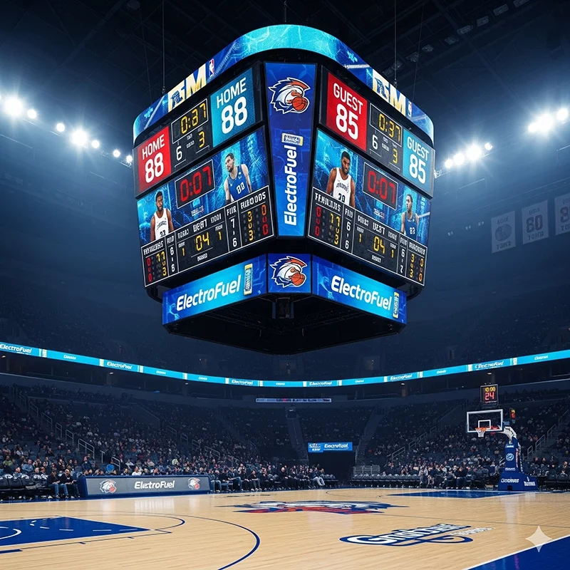 cube LED display stadium scoreboard cube LED display stadium scoreboard