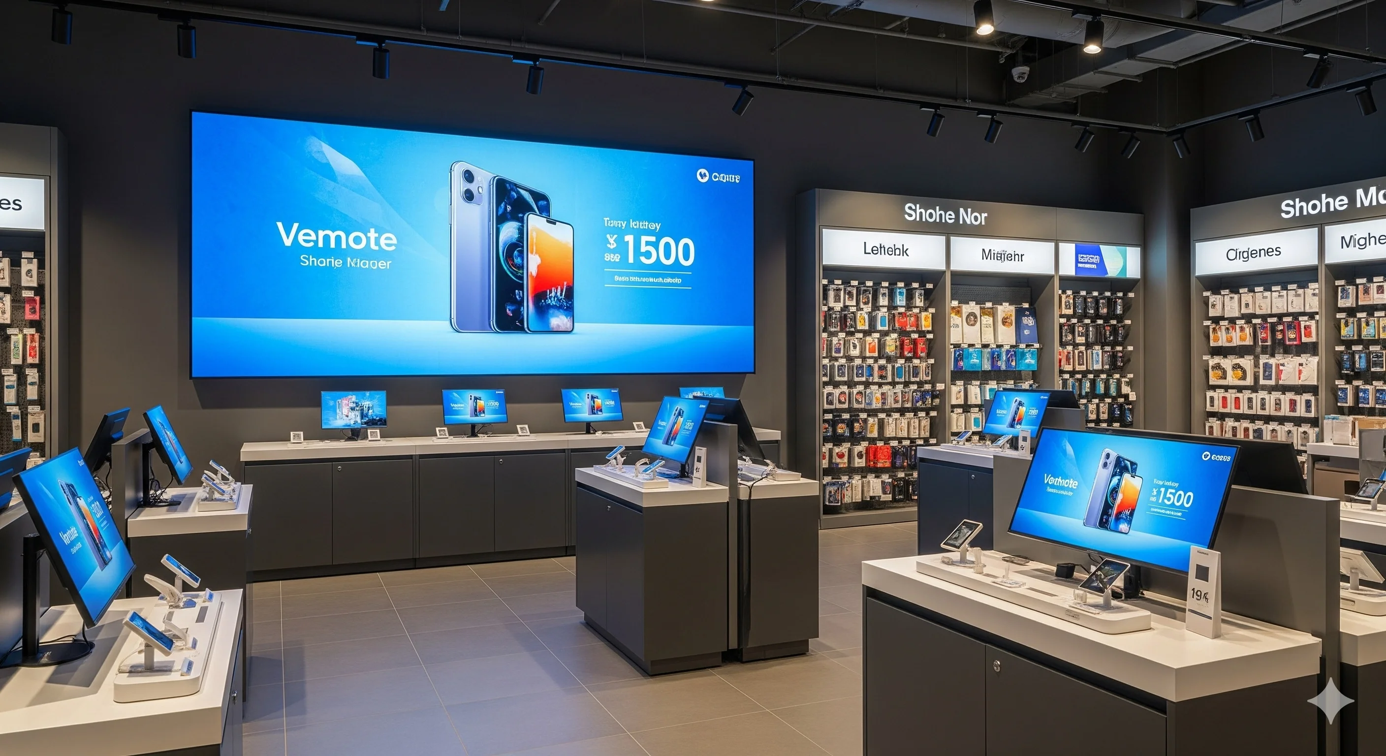 Optimal placement of an indoor LED display in a retail space for maximum audience visibility Optimal placement of an indoor LED display in a retail space for maximum audience visibility