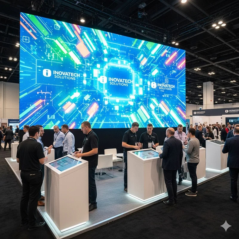Indoor LED Display rental at corporate exhibition Indoor LED Display rental at corporate exhibition