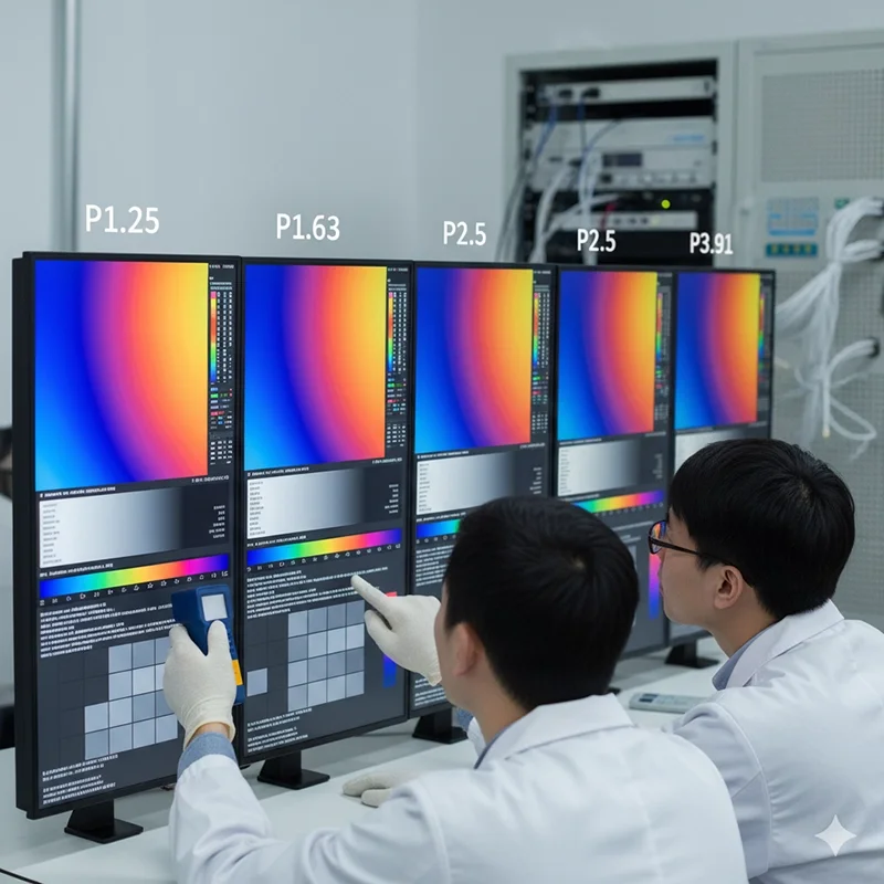 LED display panels with different pixel pitch for virtual production LED display panels with different pixel pitch for virtual production