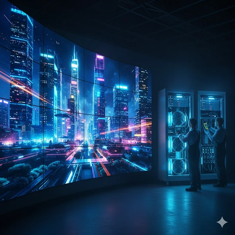 LED screen supplier managing cooling and power system for virtual production wall LED screen supplier managing cooling and power system for virtual production wall