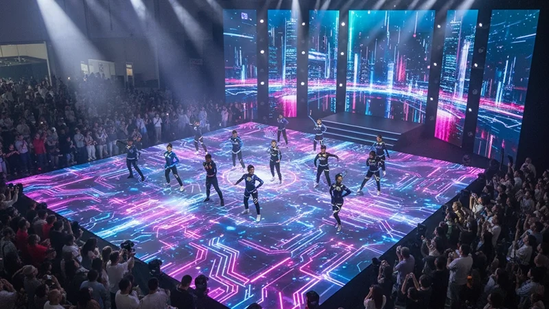 interactive LED floor screen interactive LED floor screen