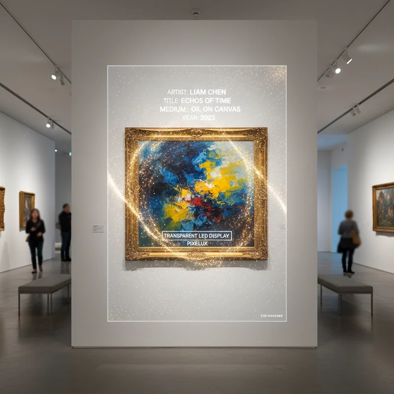 transparent LED display in art gallery transparent LED display in art gallery