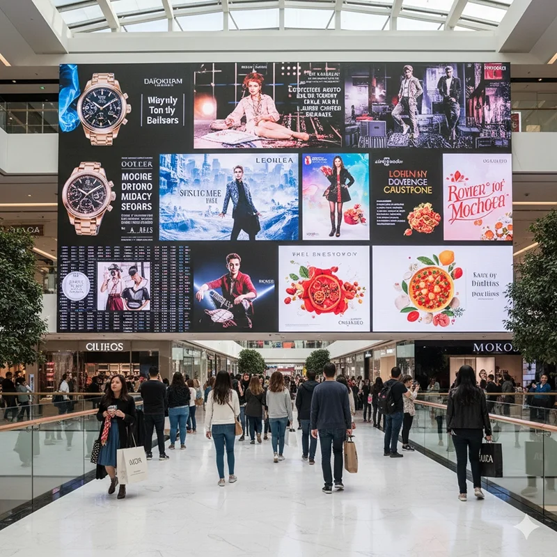 indoor LED screen video wall retail advertising indoor LED screen video wall retail advertising