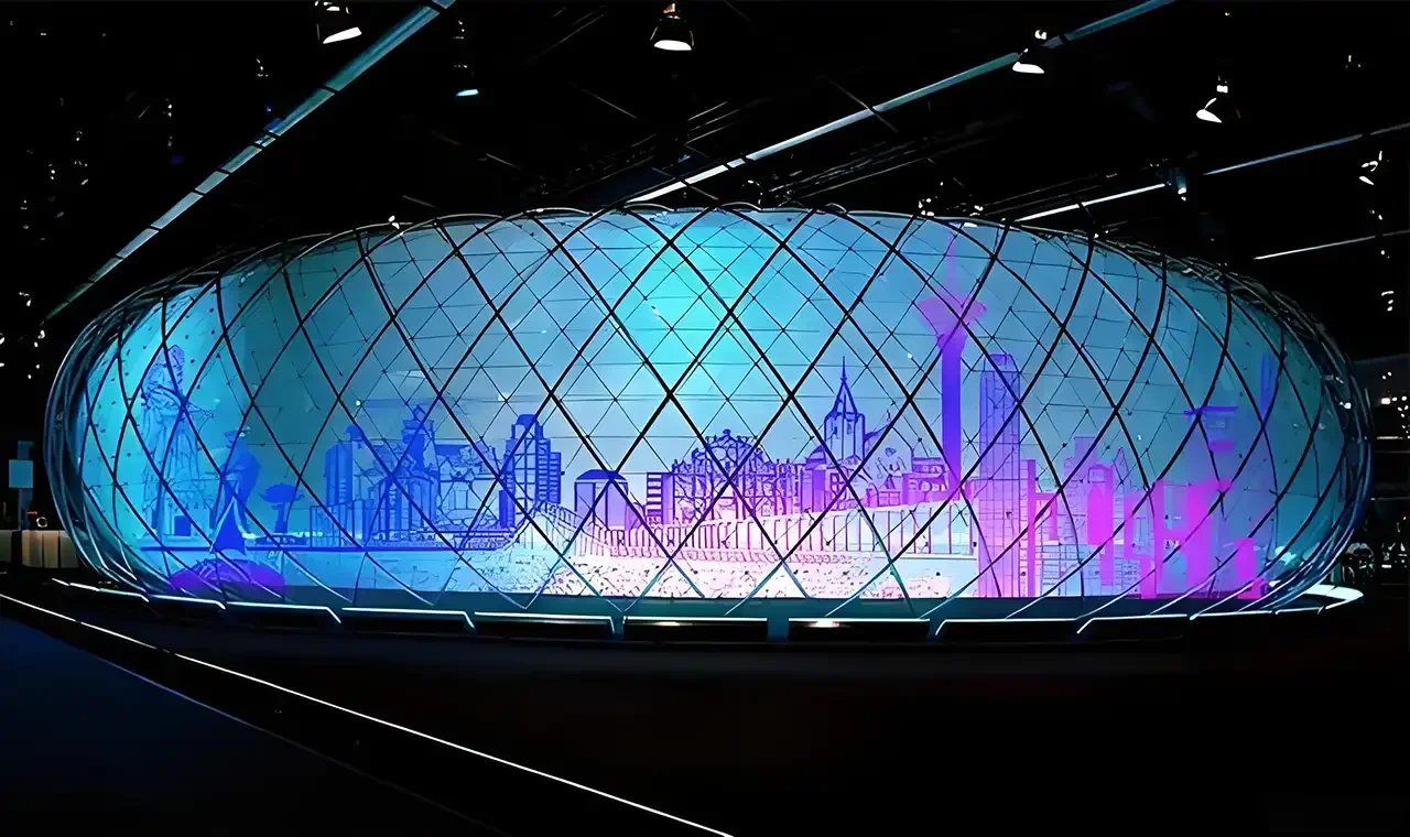 Flexible Transparent LED Display Solutions Flexible Transparent LED Display Solutions