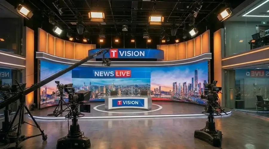 TV Broadcast Studios LED Screen
